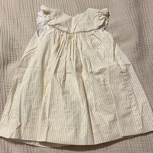 Striped Cream Kids Dress